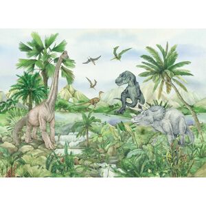 Detská fototapeta Colourful Dino 252 x 182 cm, 4 diely